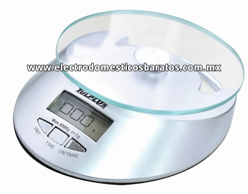 Báscula Gramera Digital de Cocina Adir con Charola de Vidrio