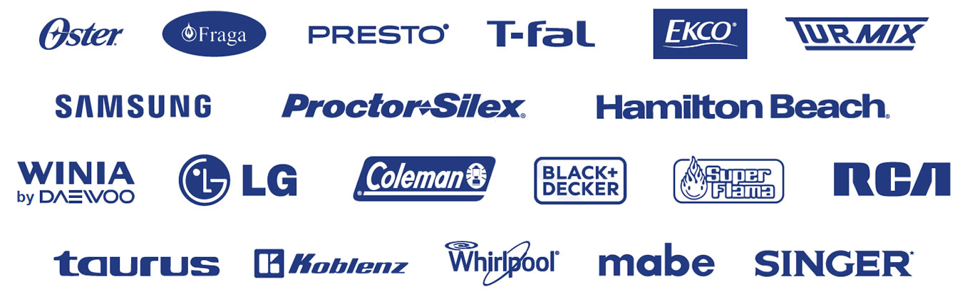 Electrodomesticos bARATOS de las Majores Marcas ya los Mejores Precios en CDMX. Oster, Fraga, Presto, T-fal, Ekco, TurMix, Samsung, Proctor Silex, Hamilton Beach, Winia by Daewoo, LG, Black + Decker, Coleman, Super Flama, RCA, Taurus, Koblenz, Whirlpool, Mabe, Singer, Sony, Phillips, Kaiser, Sansui y Hisense