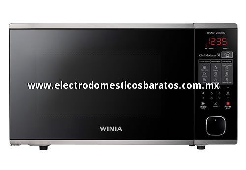 Horno de Microondas Económico Winia (Daewoo) de 1.1 Pies Cúbicos Acabado Espejo