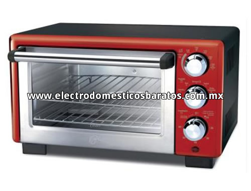 Horno Eléctrico Económico Oster Rojo y Cromado