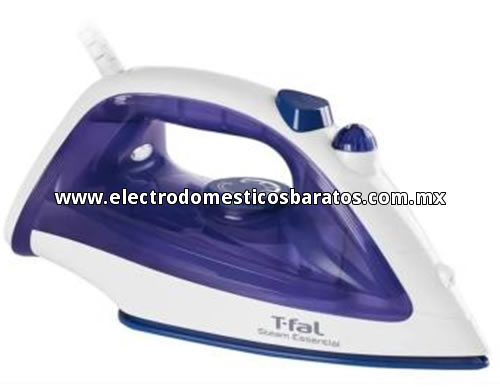 Plancha Económica T-Fal Blanca con Morado