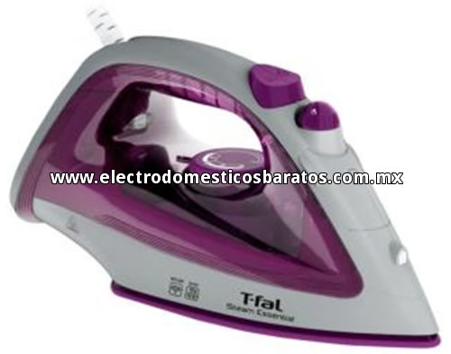 Plancha Económica T-Fal Blanca con Morado